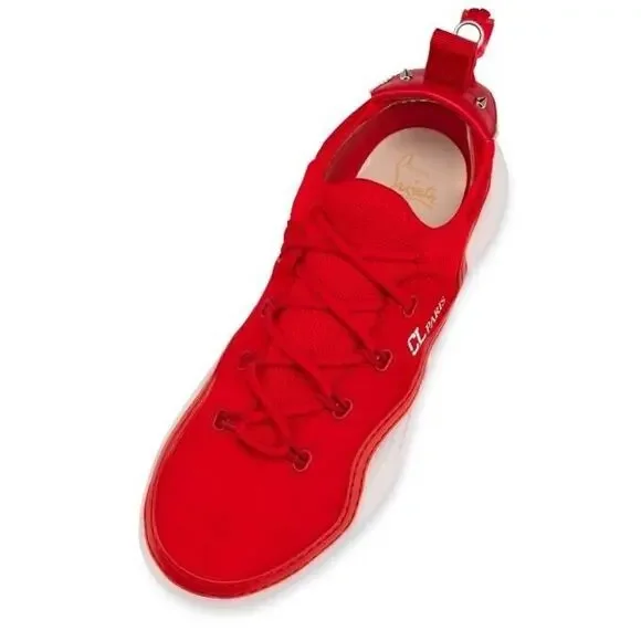 CHRISTIAN LOUBOUTIN Men's Arpoador Low-top Sneakers Red 41.5